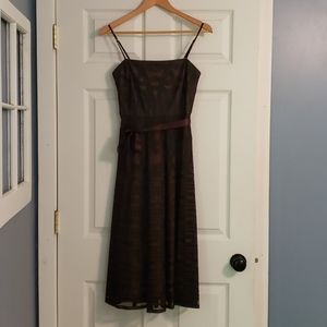 BCBGMAXAZRIA Ribbon Overlay Dress, Size 2